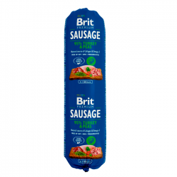 Brit Sausage Turkey & Peas 800g